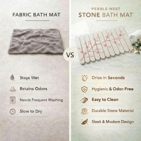 Pebble Nest modern stone design adds spa-like style to any bathroom