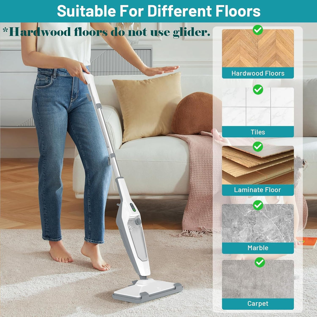 PEEH steam mop cleaning hardwood floors safely with steam