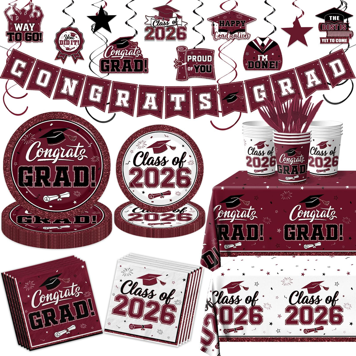 Peghoqu 2026 graduation banner for festive decor and photo moments