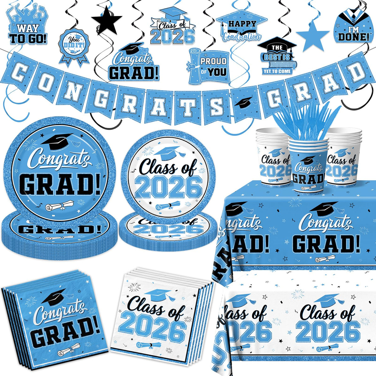 Peghoqu Class of 2026 banner creates a festive photo backdrop.