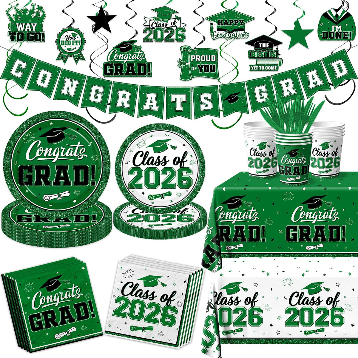 Peghoqu 2026 graduation banner with Congrats Grad for photo-ready moments