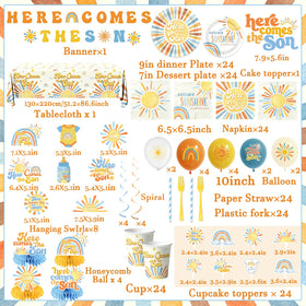 Peghoqu Here Comes The Sun tablecloth, waterproof and sturdy.