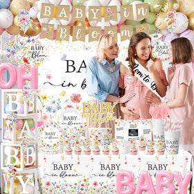 Peghoqu Oh Baby foil balloon adds shimmer to the décor.