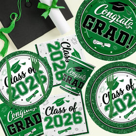 Peghoqu green-white graduation plates simplify serving desserts
