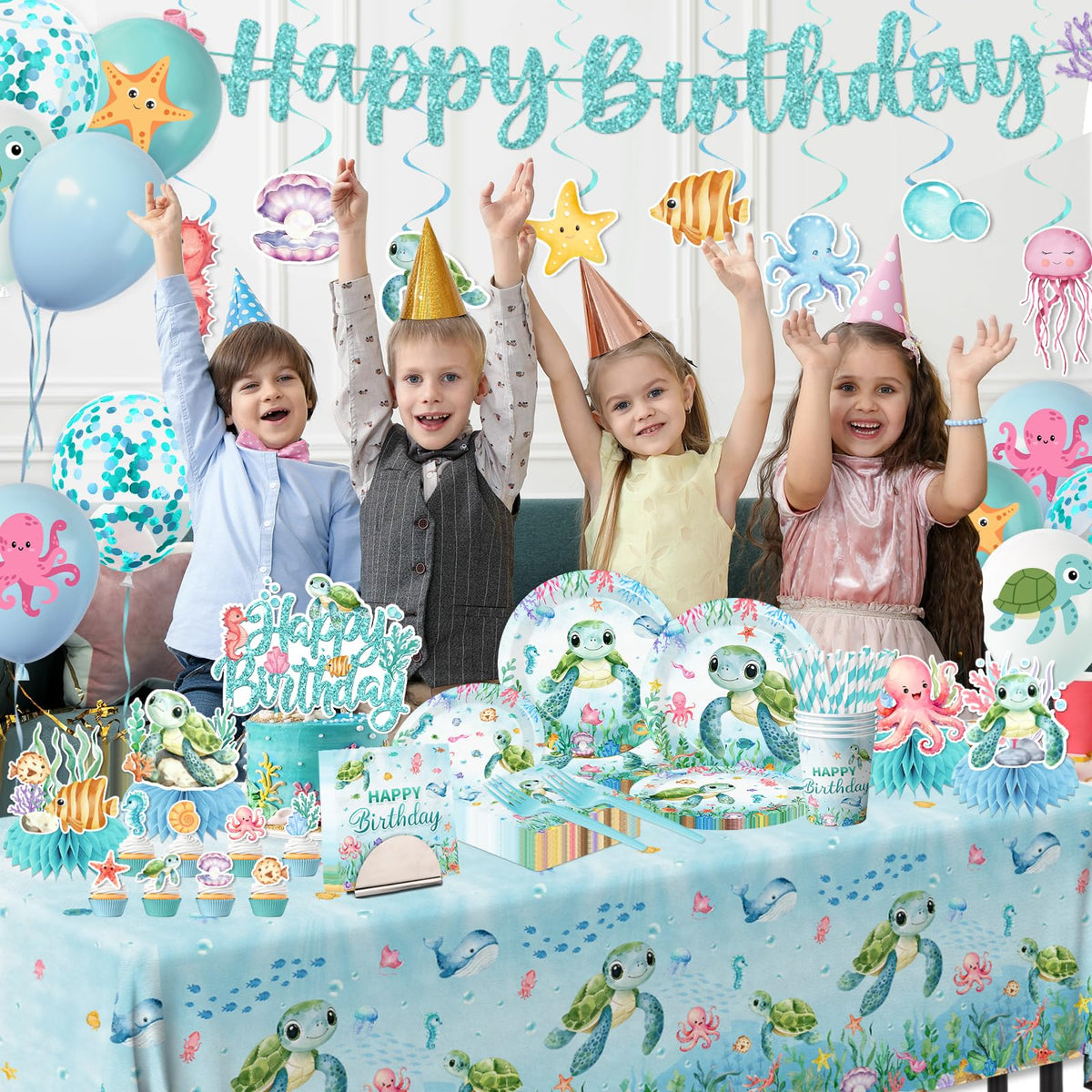Peghoqu undersea hanging swirls add whimsy and quick decor accents.
