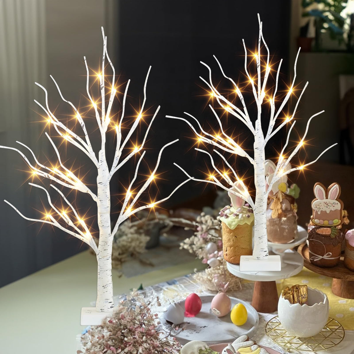 PEIDUO lighted tree shown without ornaments for customization
