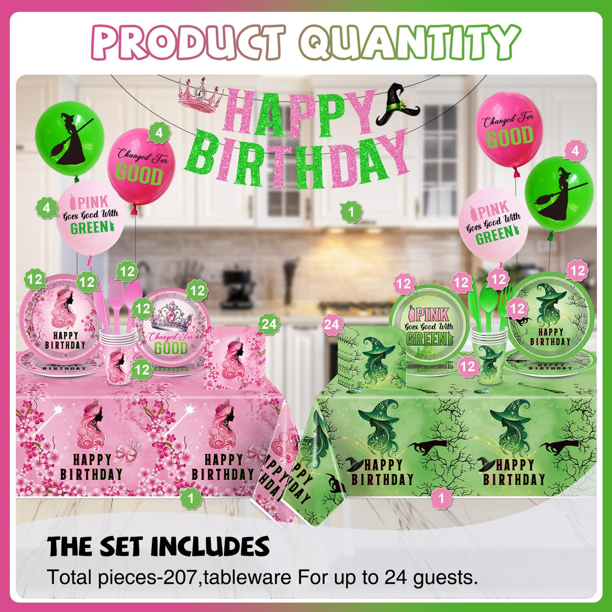 Pekeng pink-green small plates perfect for desserts and bites