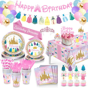 pekeng princess banner adds magical birthday vibes to entrances and walls.