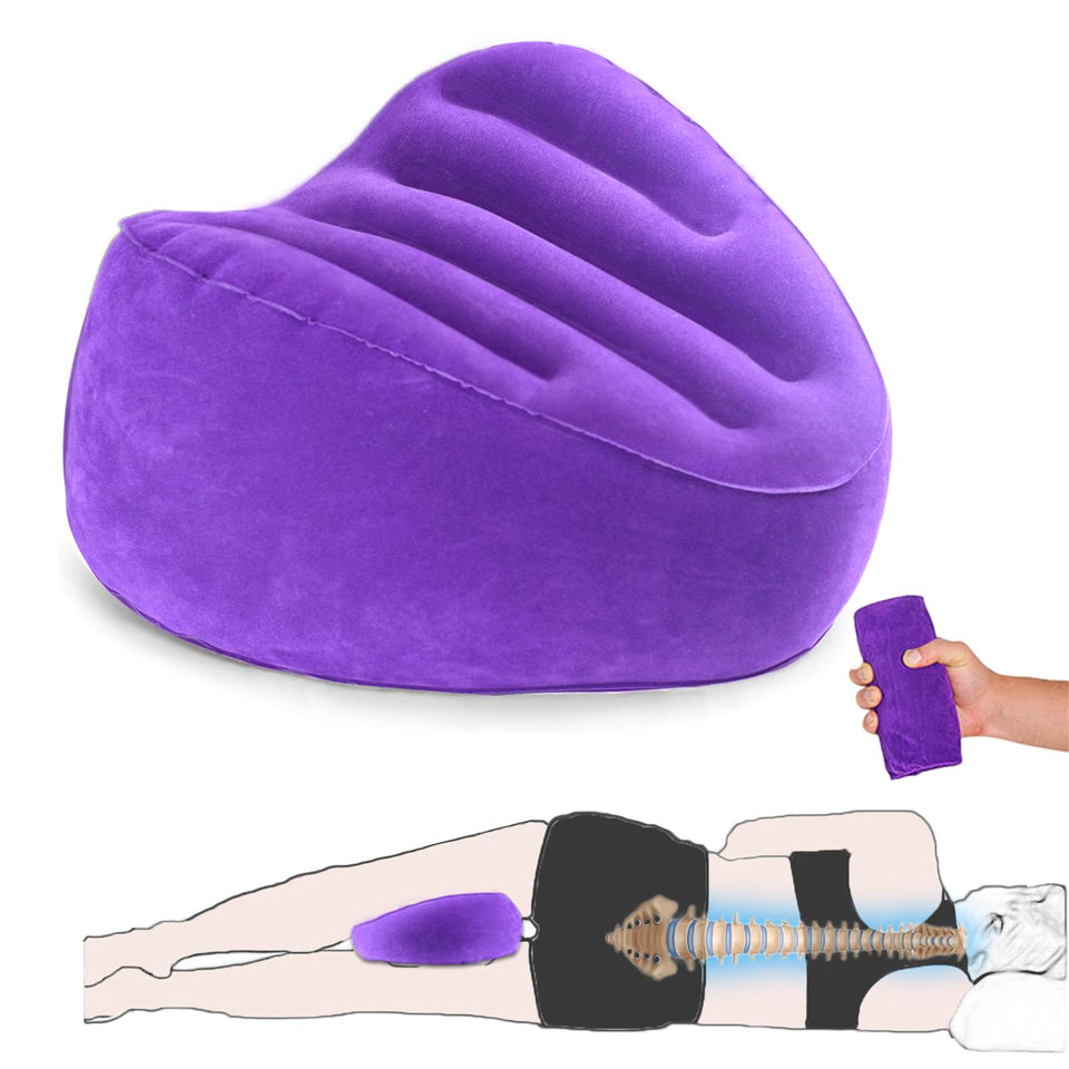 PEKOMKISS knee pillow for side sleepers supports knee alignment for comfortable sleep