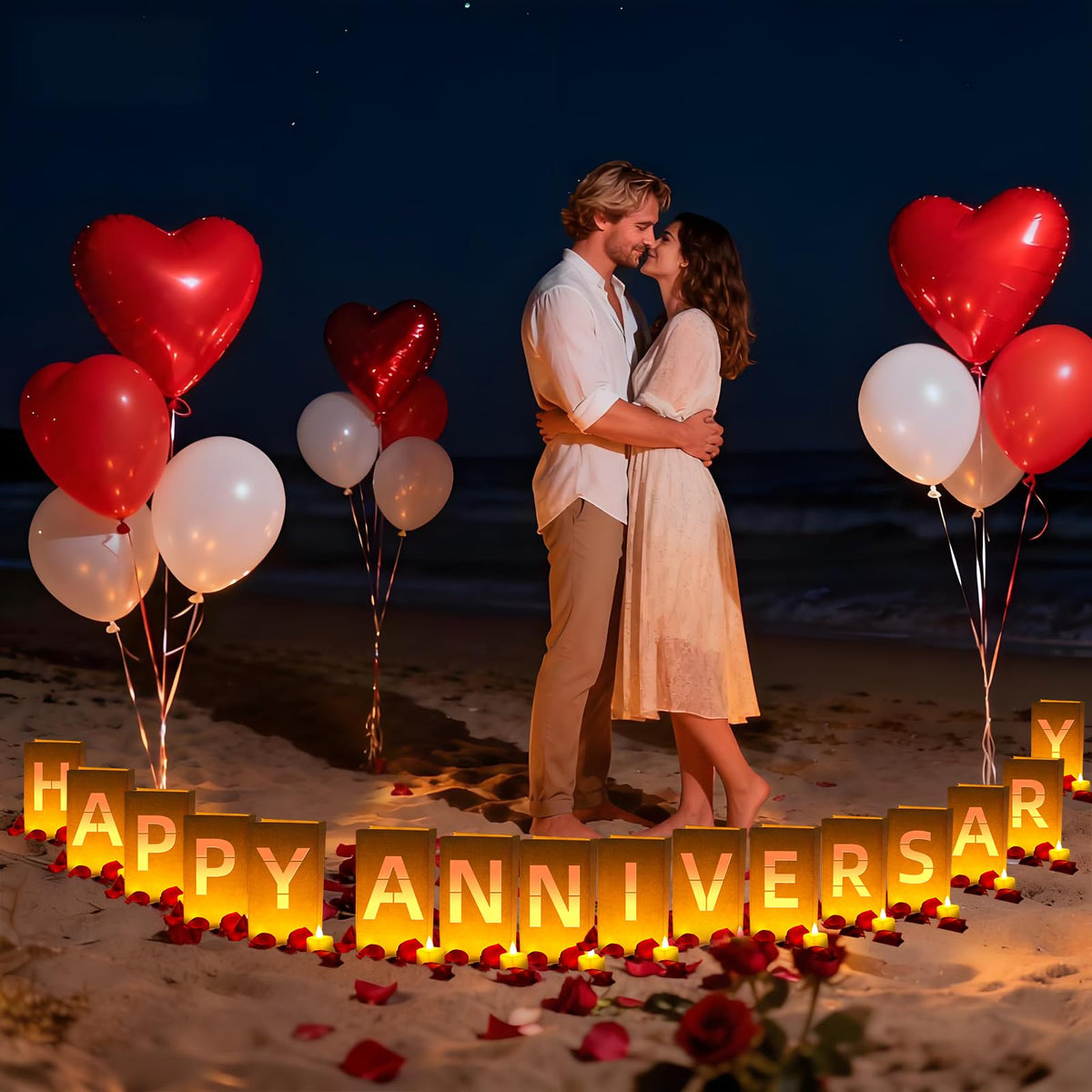 Peledic Anniversary decor creates a ready-made backdrop for proposals and intimate dinners