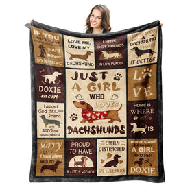 Peliny Chrid dachshund blanket with a soft hug promoting cozy relaxation.