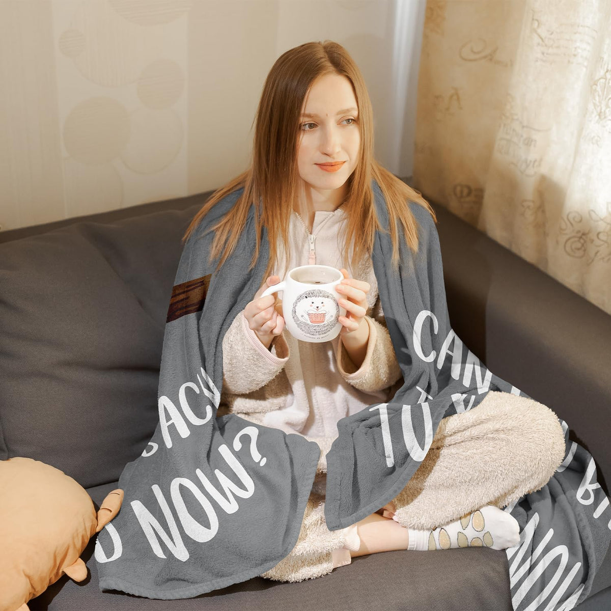 Peliny Chrid graduation throw dorm-room-decor adds personal charm to student space.