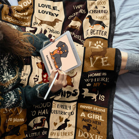 Peliny Chrid dachshund pattern design adds charm to living room decor.