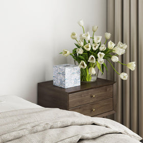 PEMAR gift-ready blue tissue holder suitable for housewarmings