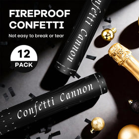 PEMUISE Black Biodegradable Confetti explodes in air for eco friendly moments