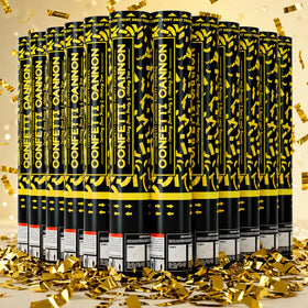 PEMUISE confetti cannon gold 12-pack ready for celebrations.
