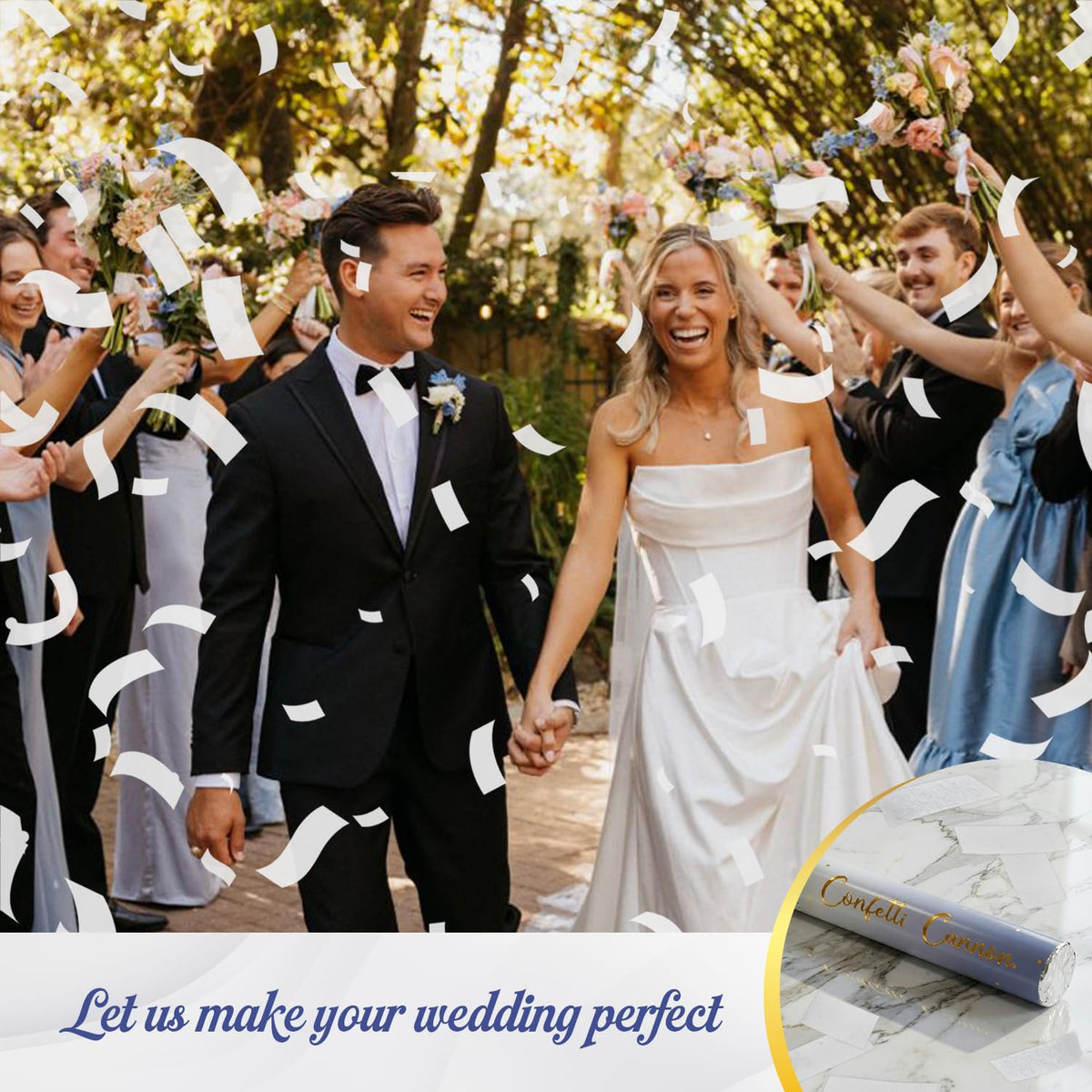 PEMUISE wedding confetti poppers create memorable highlights during ceremonies
