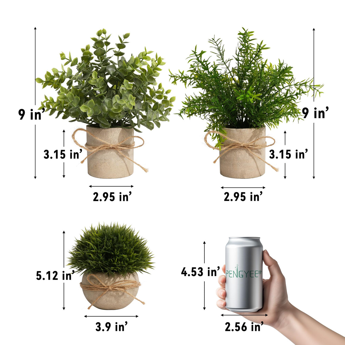PENGYEE rosemary-inspired mini plants add fresh kitchen accent