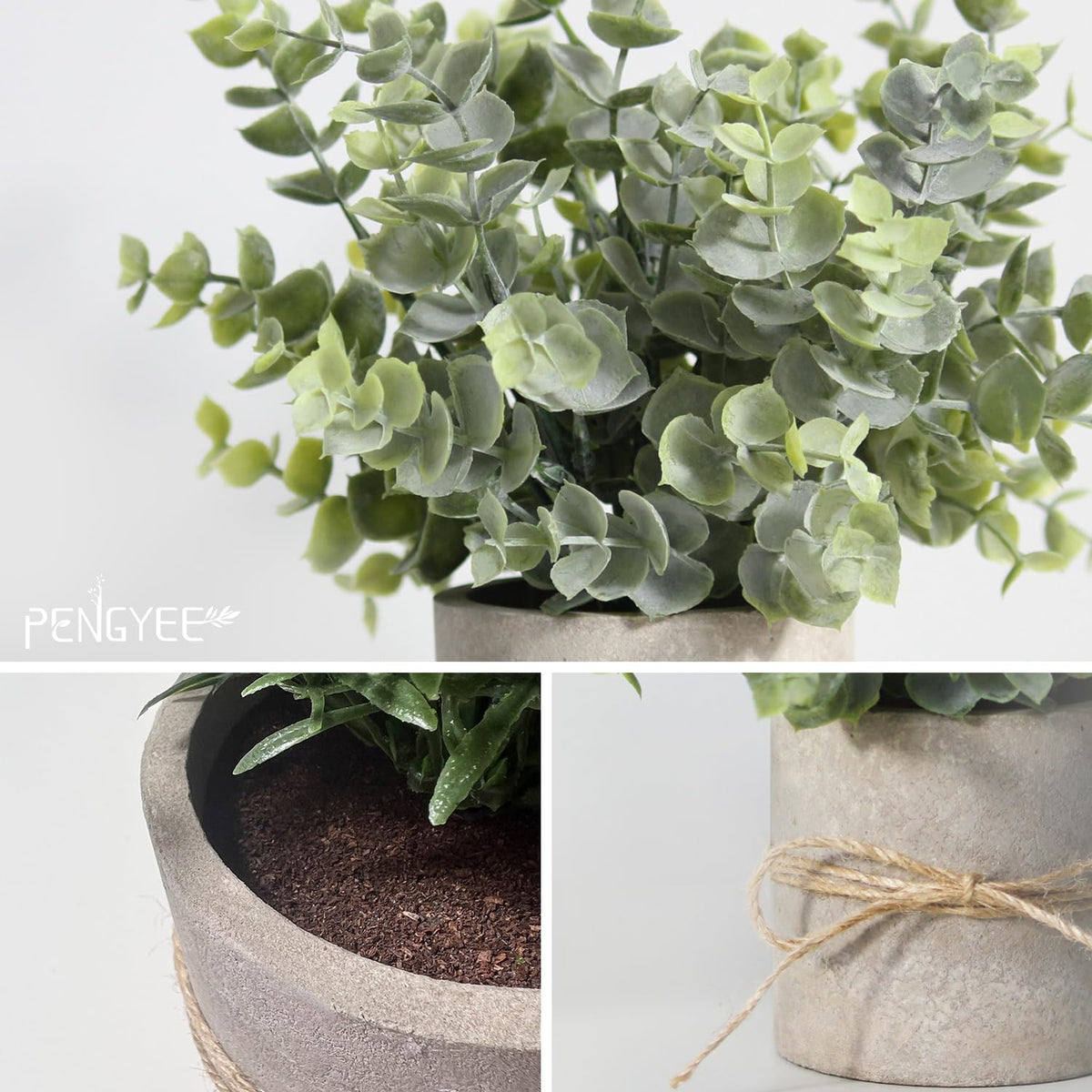 PENGYEE small fake plants for living room shelves bring subtle life