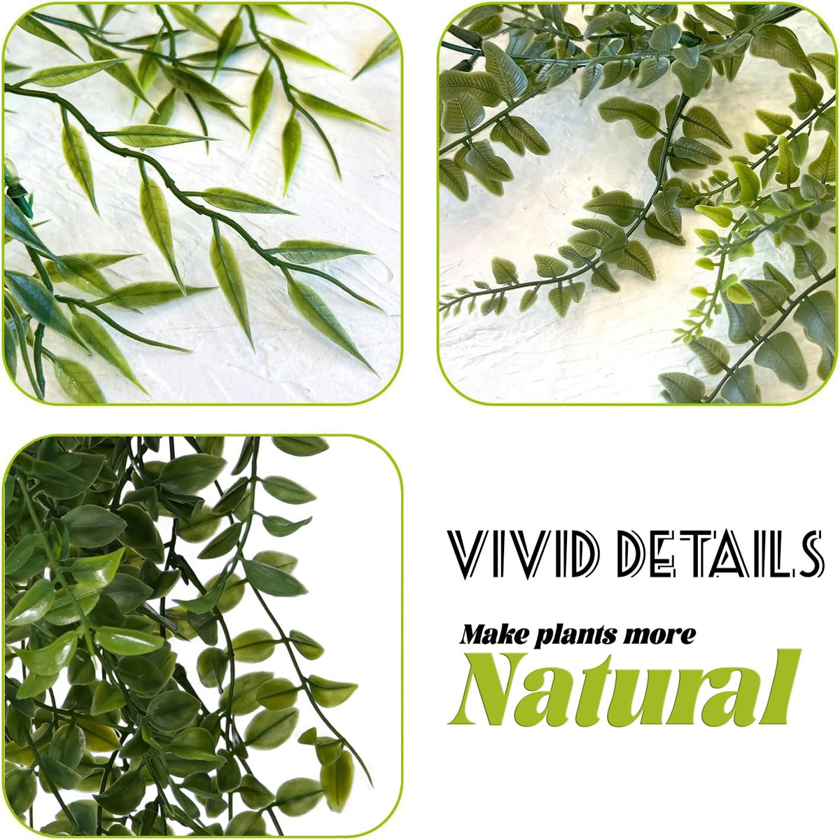 PENGYEE fern and mandala vine hanging decor on wall