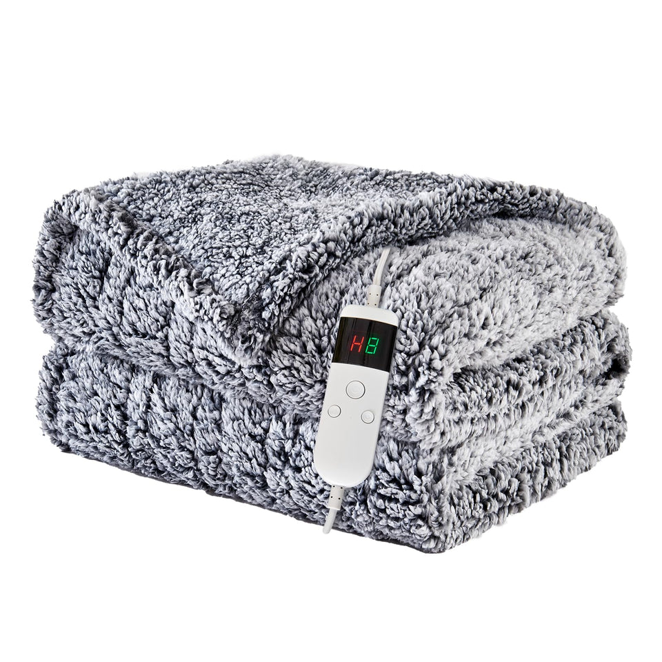 Pengzhu Technology heated blanket on bed offers cozy warmth and plush softness.
