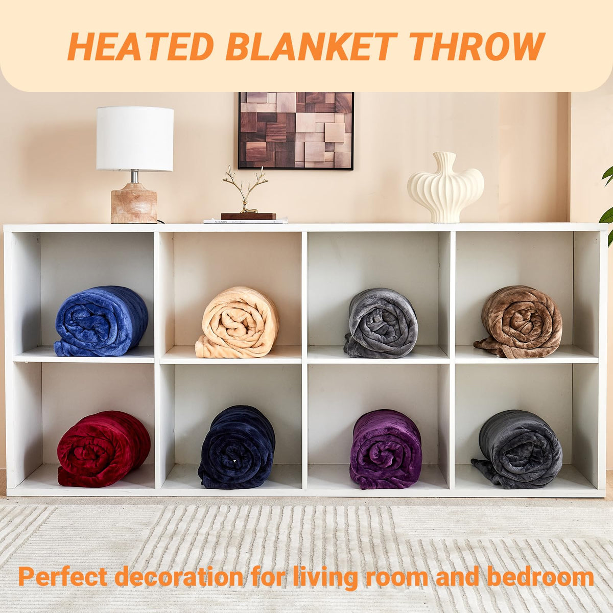 Versatile setup for bed or sofa use with cozy warmth