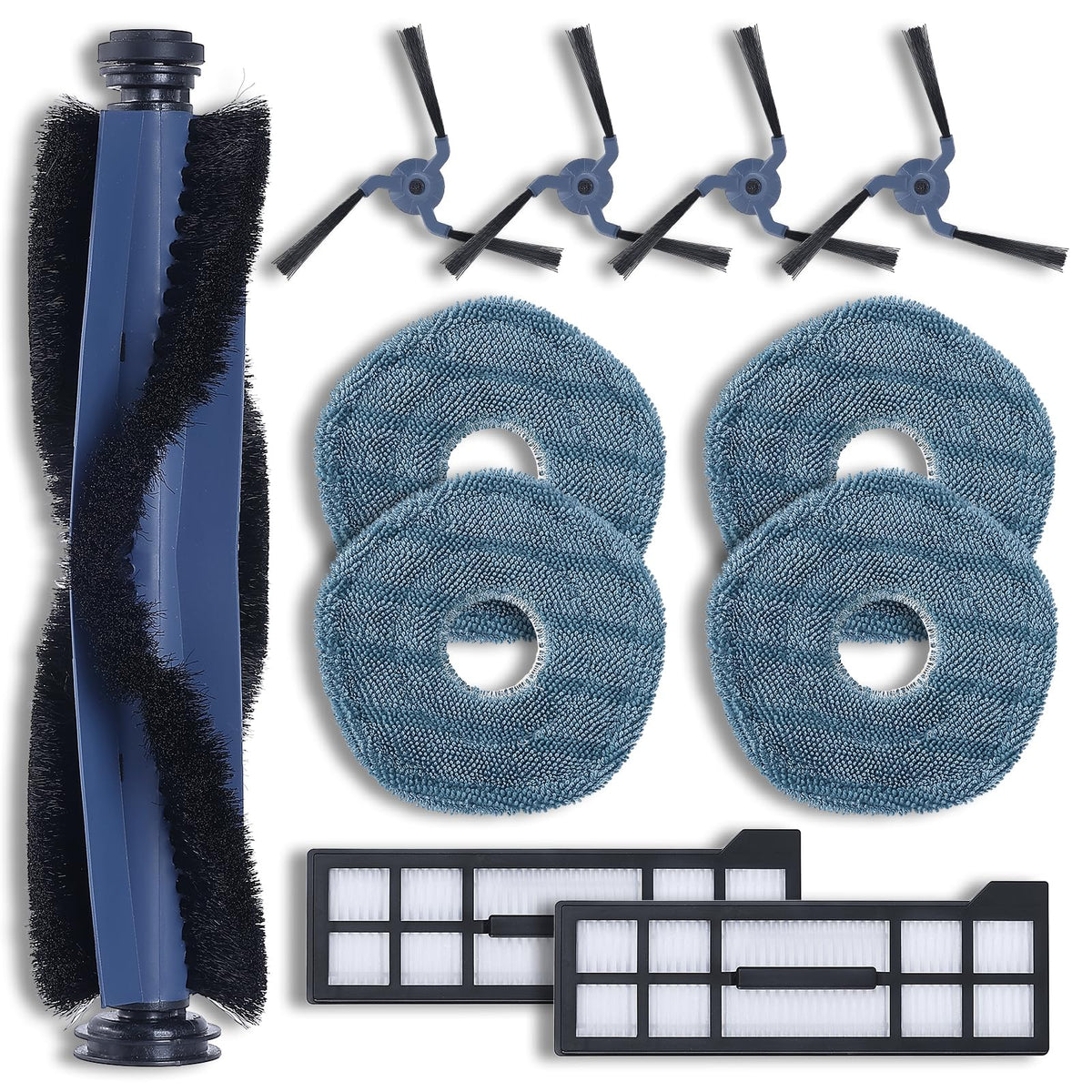 Penkineer eufy X10 Pro Omni roller brush enhances debris pickup on hard floors.