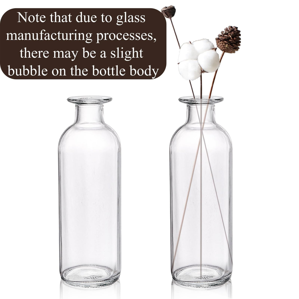 Peohud thick-walled glass reduces risk of breaks during shipping.