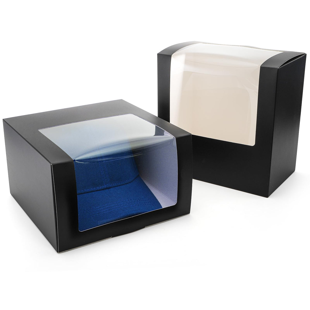 Peohud durable paper PVC hat box keeps caps dust-free.