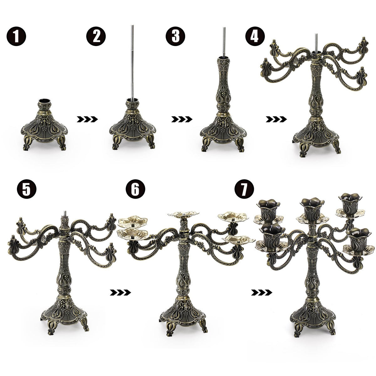 Peohud table decor candlestick enhances home or cafe ambiance.