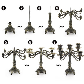 Peohud table decor candlestick enhances home or cafe ambiance.
