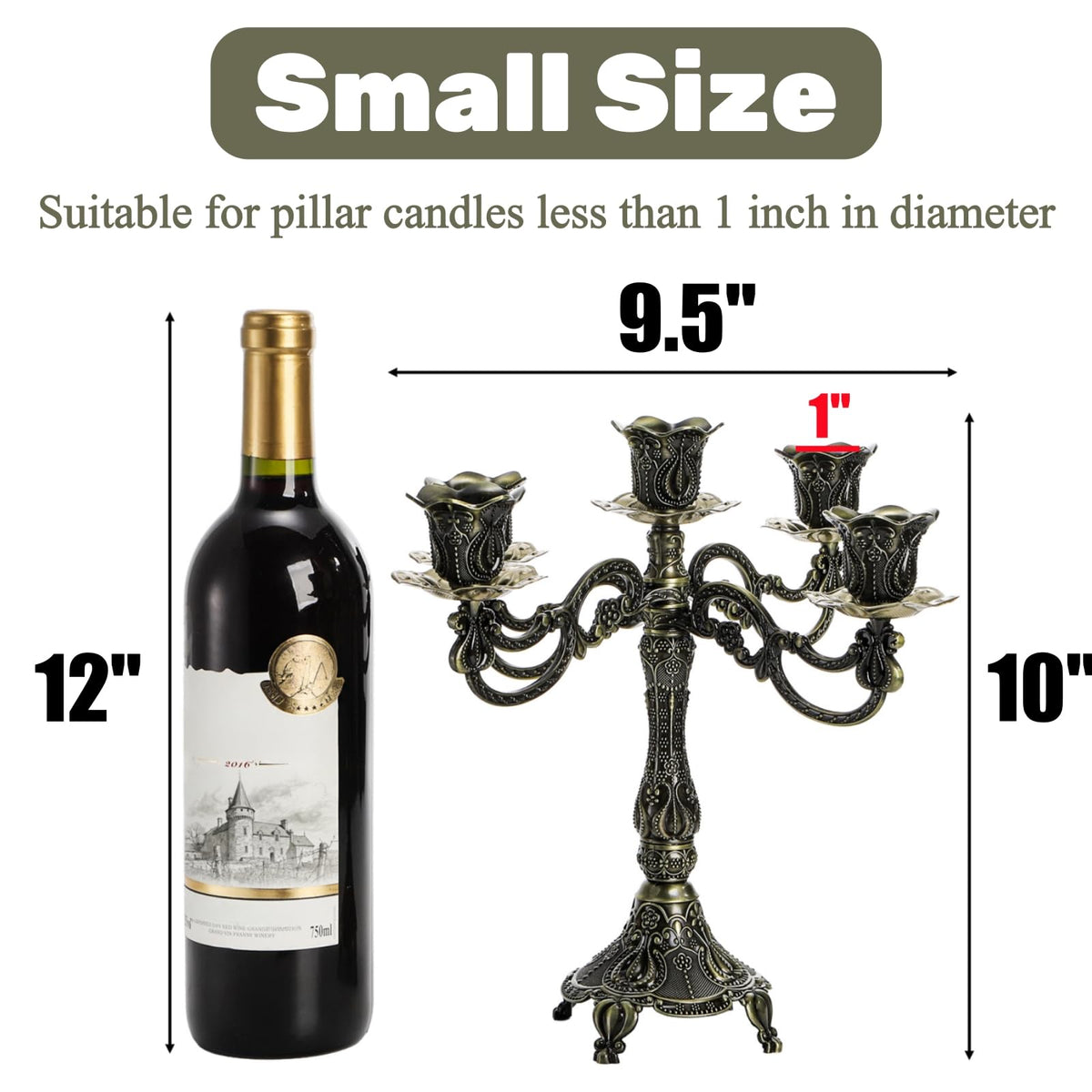 Peohud tulip-pattern candlestick adds texture and visual interest to any centerpiece.