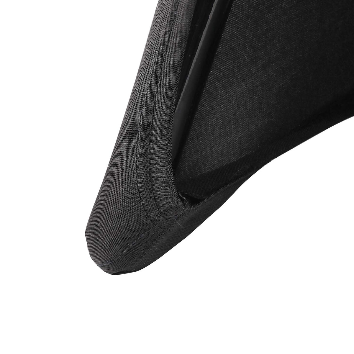 Peomeise chair cover enhances party decor with sleek, easy-care fabric.