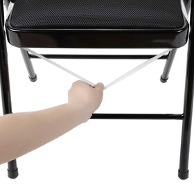 Close-up stitching on Peomeise chair cover shows durable seams.