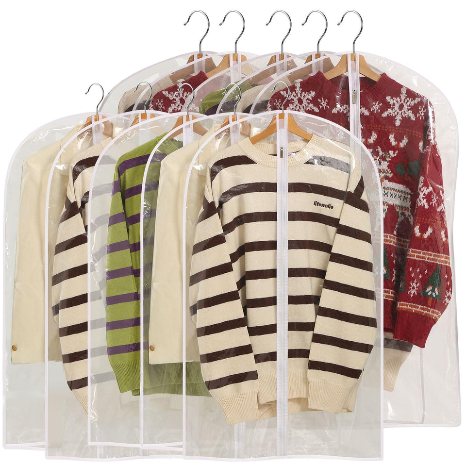 Perber All Clear garment bag 24x40 keeps suits visible and protected from dust