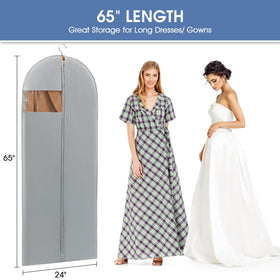 Perber 5-pack keeps multiple gowns protected and organized.
