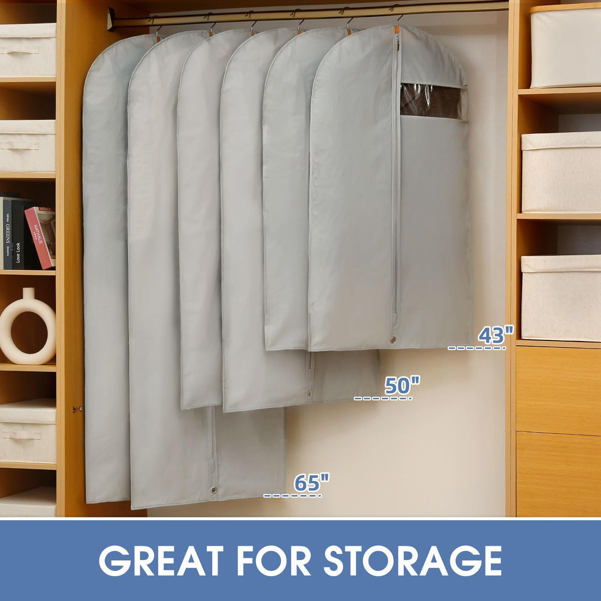 Perber clear window lets you identify contents at a glance.