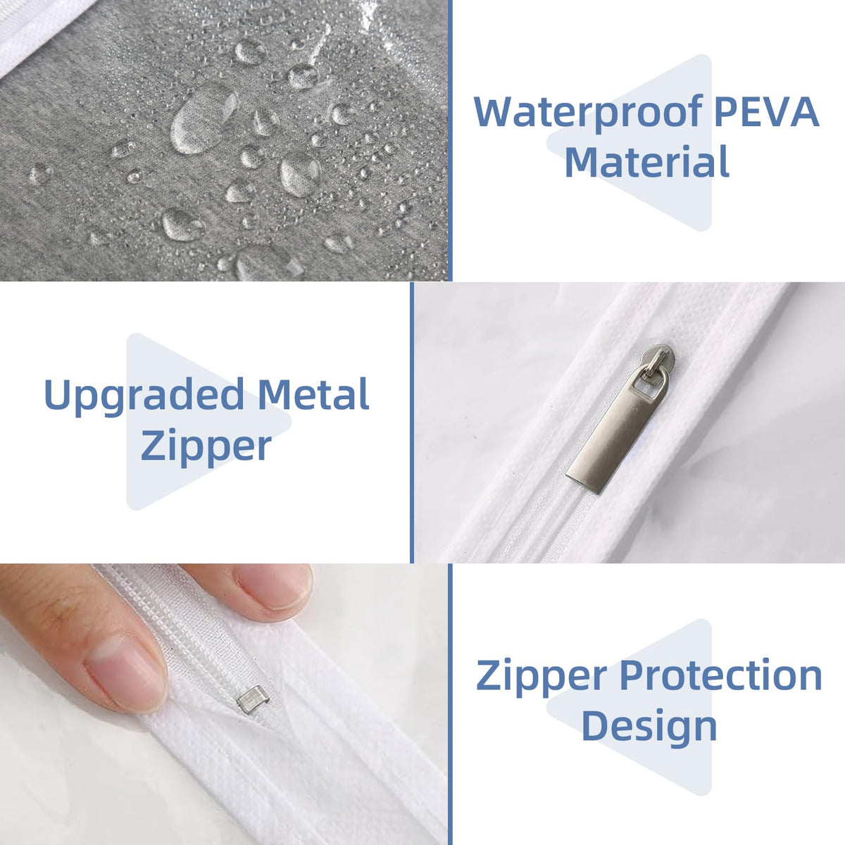 Perber stainless steel zipper design ensures smooth operation and secure closure