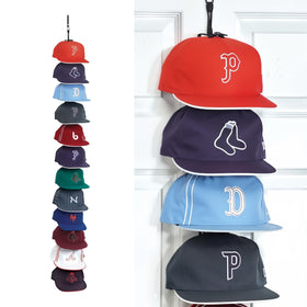 Perfect Curve Cap Rack System 36 stores a high-capacity cap collection neatly.