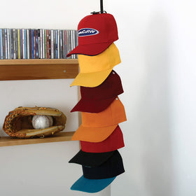 Perfect Curve Cap Rack System 36 logo-forward display highlights favorites while maintaining shape.