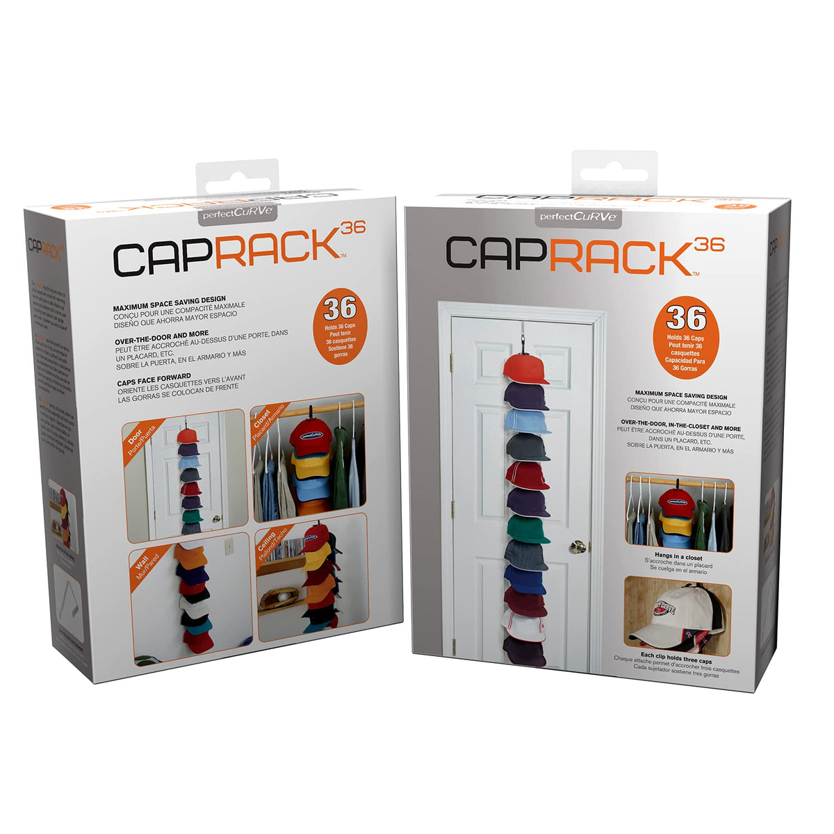 Perfect Curve Cap Rack System 36 easy assembly with included hardware.