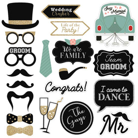 Perfect Occasion silver glitter sign brightens party backdrop photos