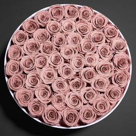 Perfectione Roses home decor dusty-rose preserved flowers brighten any room.