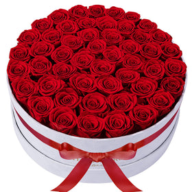 Perfectione Roses velvet box 50-piece collection displays long-lasting color for home decor