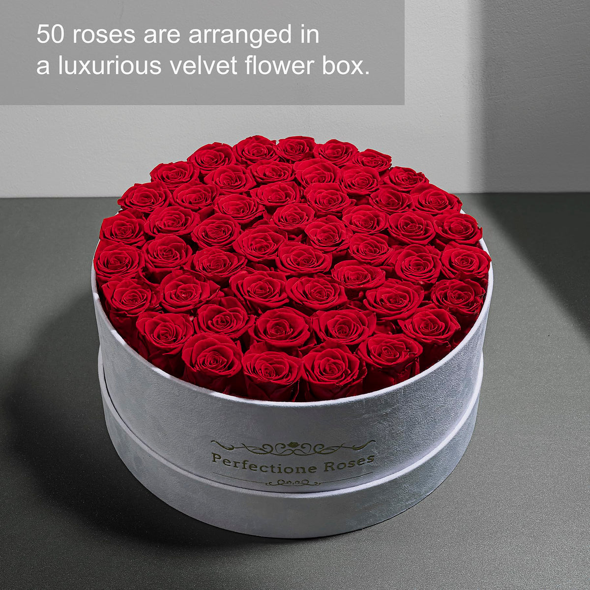 Perfectione Roses velvet box gift packaging signals thoughtful gifting for birthdays and anniversaries