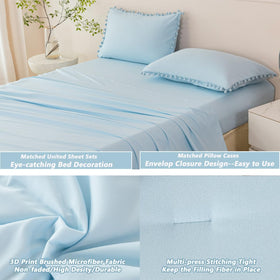 PERFEMET 16 inch deep-pocket fitted sheet keeps a snug, wrinkle-free finish.