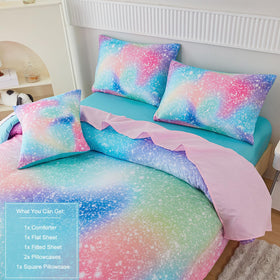 Perfemet twin sheets with fitted and flat sets shown together.