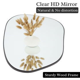 PERFNIQUE decorative modern mirror adds sophistication to living areas.