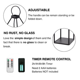 PERFNIQUE remote-control candle timer enables programmable lighting.
