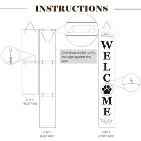 Includes traceless tape and hardware for stable setup.